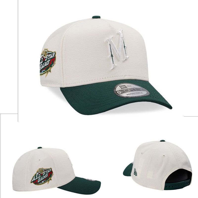 Minnesota Wild Cream White/Dark Green NHL All Star Game 9FORTY Adjustable