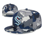 Seattle Kraken Navy/Gray Camo/Navy Edition Camuflada Militar (Camo 9FIFTY Snapback