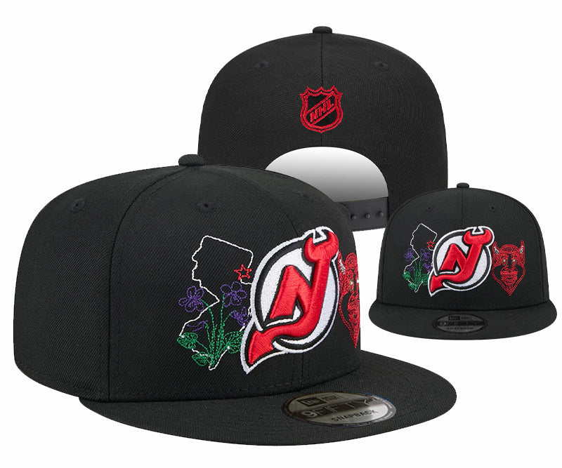 New Jersey Devils Black/Red NHL City Connect/Identity Series 9FIFTY Snapback