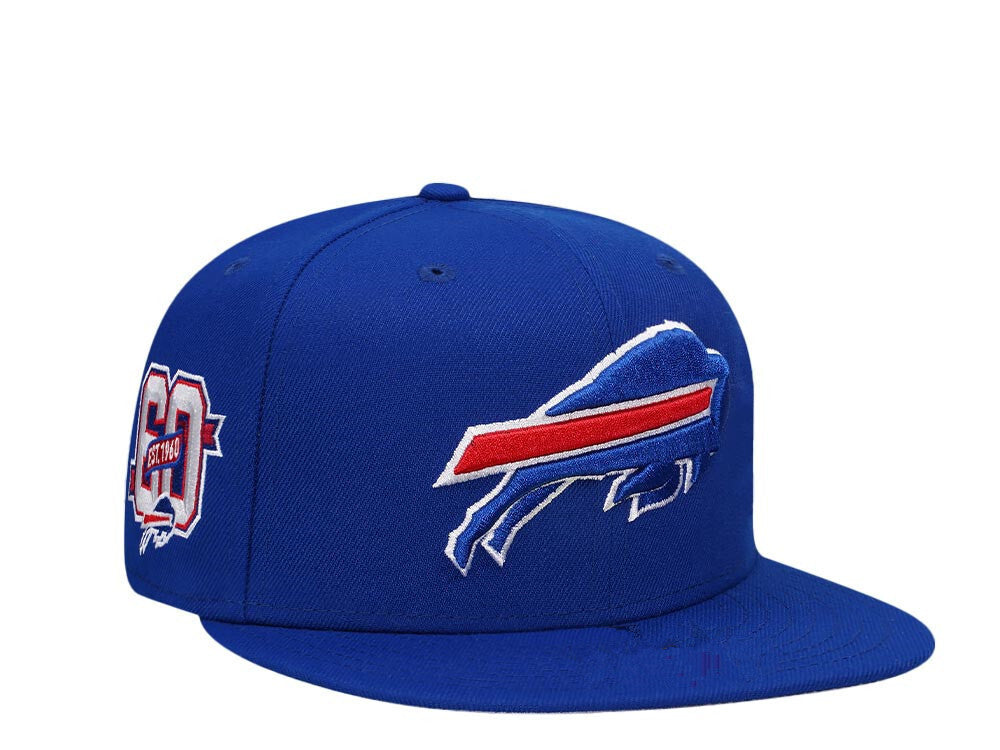 Buffalo Bills Royal Blue/Red Buffalo Bills 60th Anniversary (EST. 1960 59FIFTY Fitted