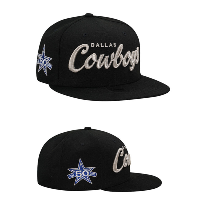Dallas Cowboys Black/Silver Dallas Cowboys 50th Anniversary (1960-2010 Snapback