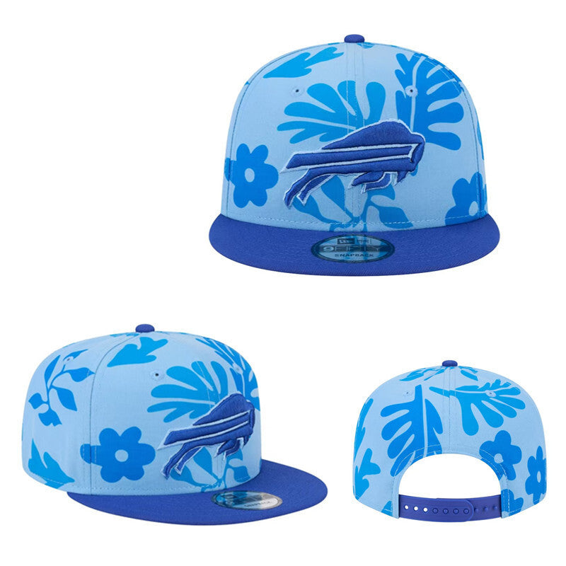 Buffalo Bills Light Blue/Royal Blue Floral/Tropical Print Edition 9FIFTY Snapback