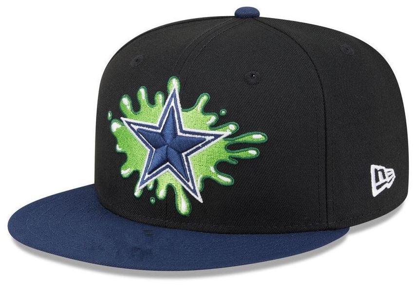 Dallas Cowboys Black/Navy Nickelodeon Slime Collaboration NFL x 9FIFTY Snapback