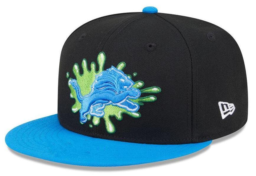 Detroit Lions Black/Blue Nickelodeon Slime / NFL x Nickelodeon 59FIFTY Fitted