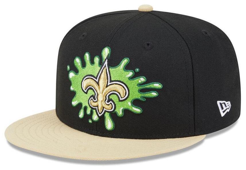 New Orleans Saints Black/Beige Nickelodeon Slime NFL 59FIFTY Fitted
