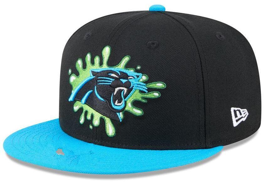 Carolina Panthers Black/Cyan Blue Nickelodeon Slime/NFL x Nickelodeon collab 9FIFTY Snapback