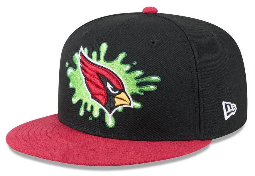Arizona Cardinals Black/Red Nickelodeon Slime NFL 59FIFTY Fitted