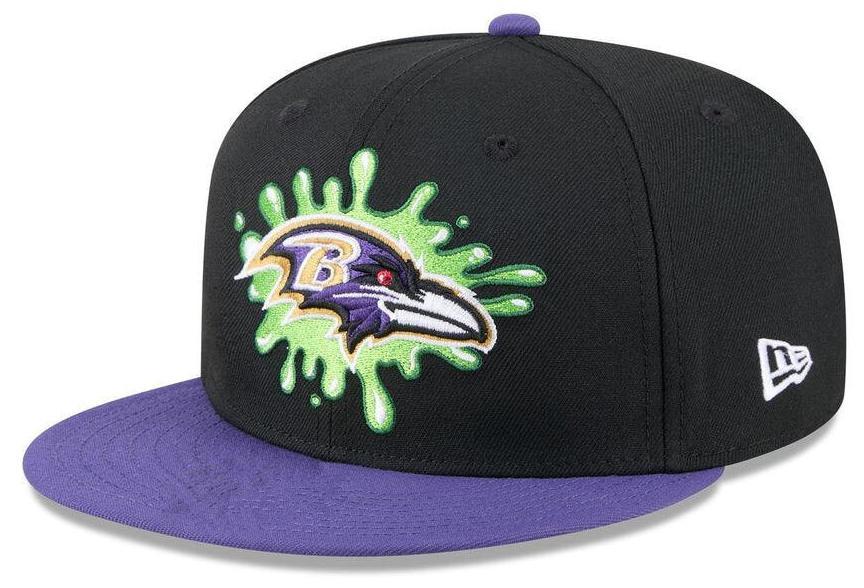 Baltimore Ravens Black/Purple Slime/Nickelodeon Edition 9FIFTY Snapback