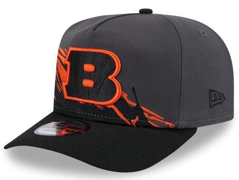Cincinnati Bengals Gray/Black Sideline Flood/Breakaway - logo oversized 9FIFTY Snapback