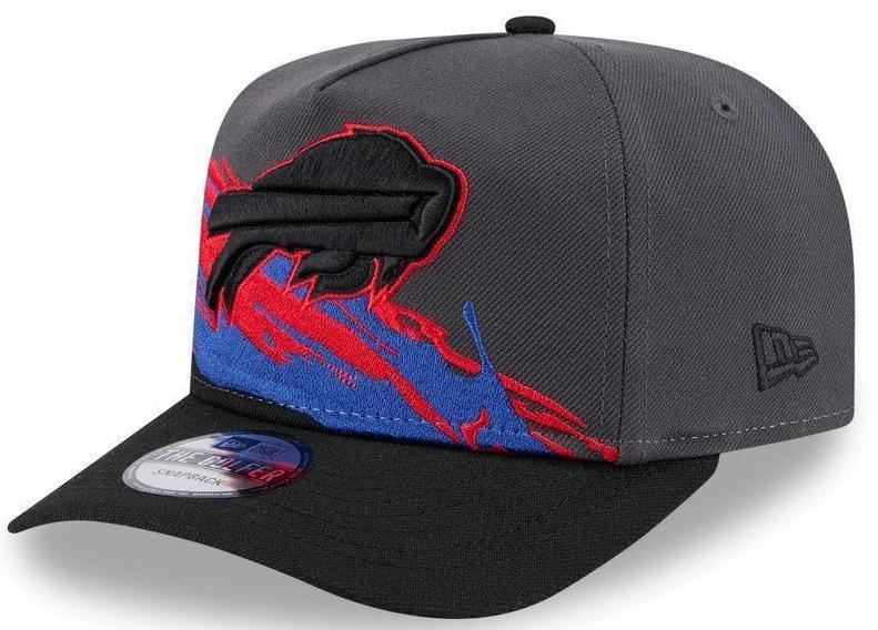 Buffalo Bills Gray/Black Sideline Surge/Oversized Logo Edition 9FIFTY Snapback