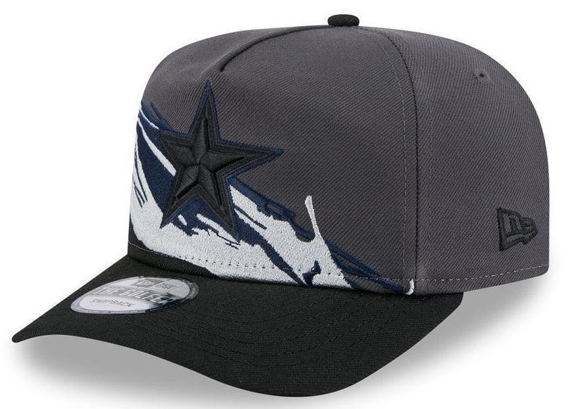 Dallas Cowboys Graphite Gray/Black Worm/Tear Oversized Logo Edition 9FIFTY Snapback