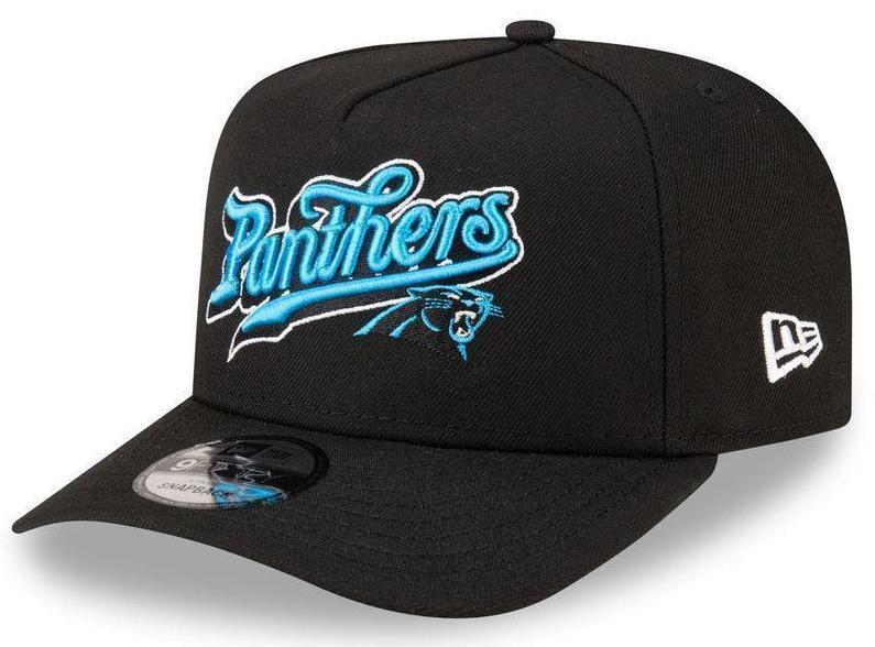 Carolina Panthers Black/Cyan Blue 9FIFTY Snapback