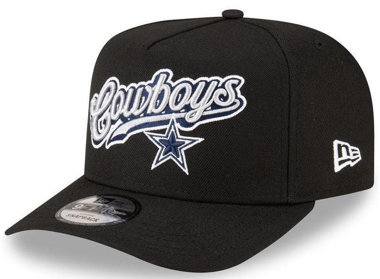 Dallas Cowboys Black/White 9FIFTY Snapback
