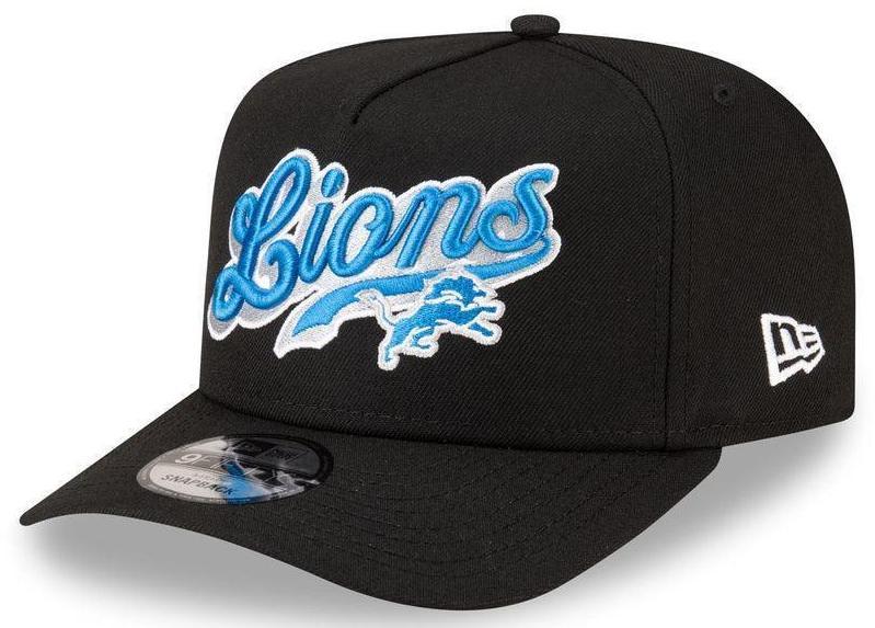 Detroit Lions Black/Blue 9FIFTY Snapback