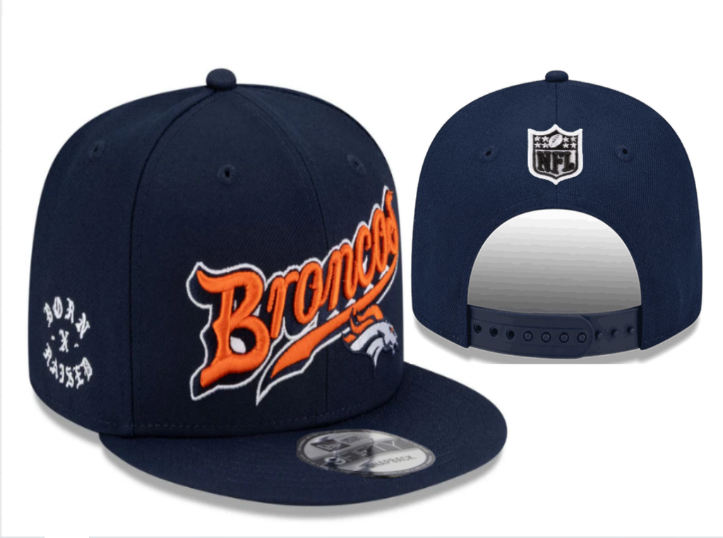 Denver Broncos Navy/Orange Born X Raised x Denver Broncos 9FIFTY Snapback