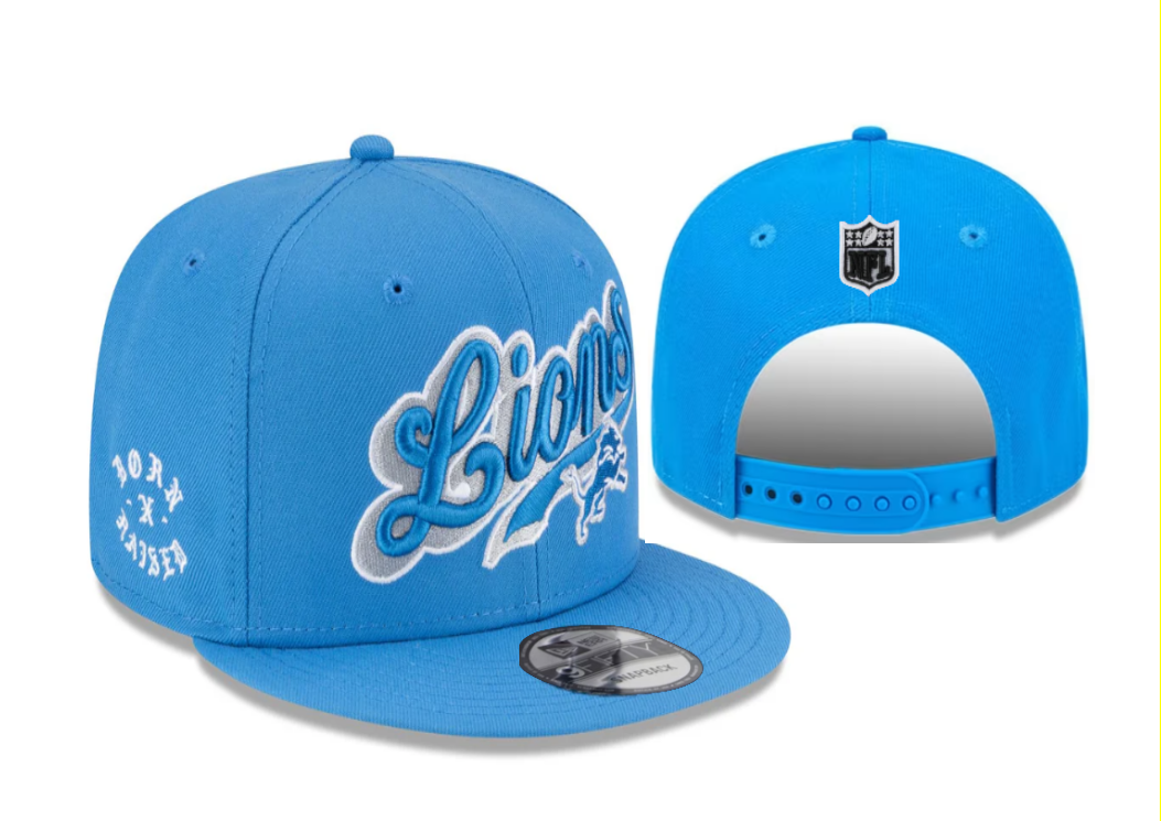 Detroit Lions Light Blue/White Born x Raised x Detroit Lions 9FIFTY Snapback