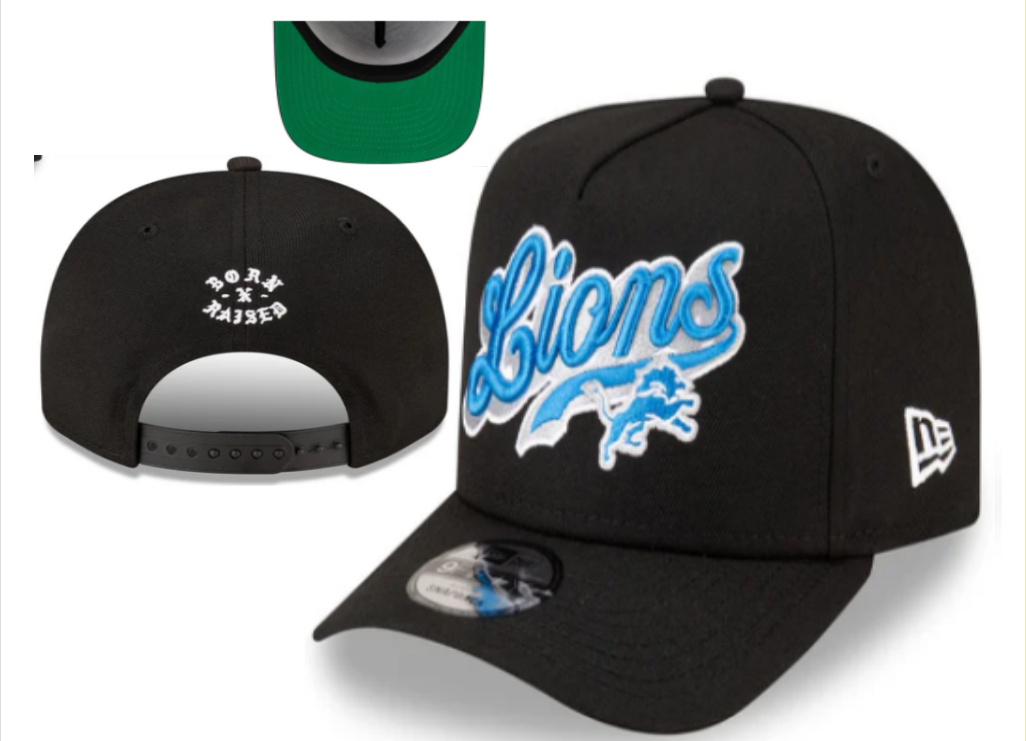 Detroit Lions Black/Blue Green UV Born x Raised x Detroit Lions 9FORTY Adjustable
