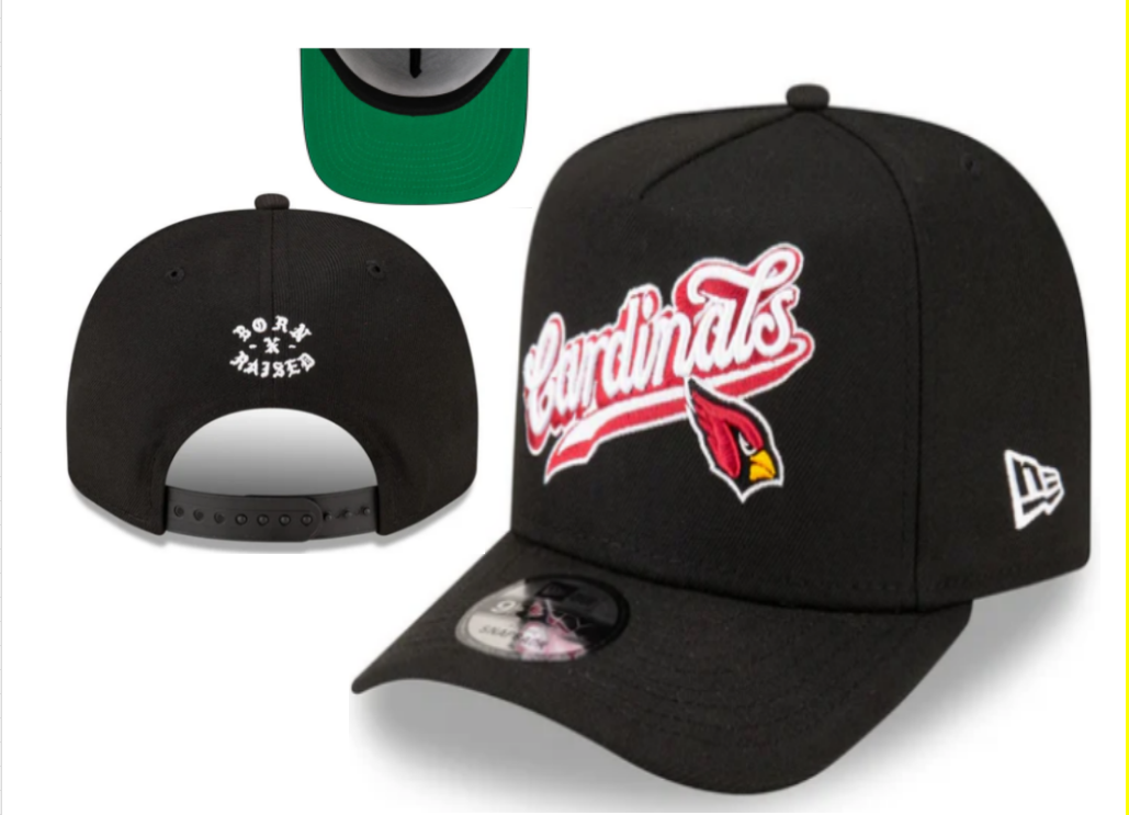 Arizona Cardinals Black/Red Green UV Born x Raised x Arizona Cardinals 9FORTY Adjustable