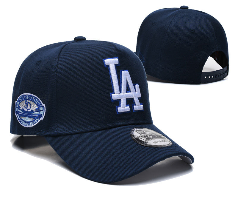 Los Angeles Dodgers Navy/White Dodger Stadium 50th Anniversary 9FORTY Adjustable