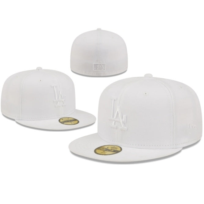 Los Angeles Dodgers White Green UV White on White / Monochrome 59FIFTY Fitted