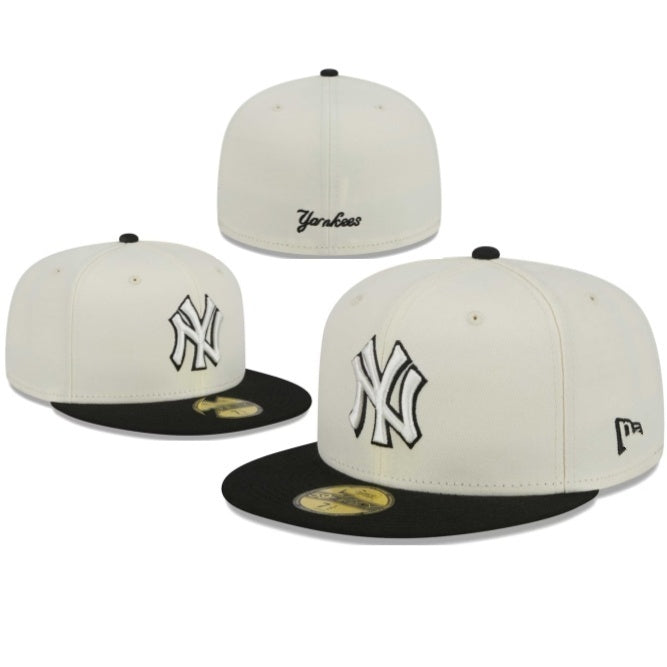 New York Yankees Cream/Black Green UV 59FIFTY Fitted