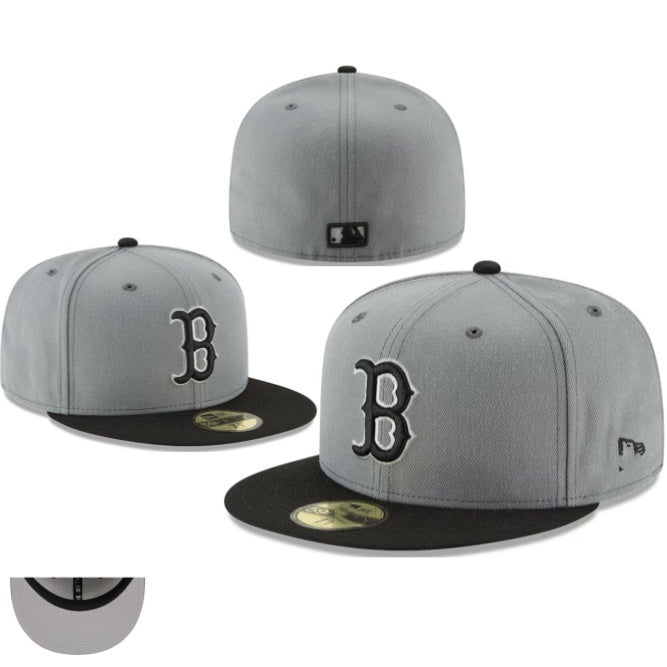 Boston Red Sox Gray/Black Green UV 59FIFTY Fitted