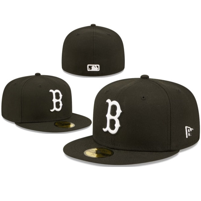 Boston Red Sox Black/White 59FIFTY Fitted