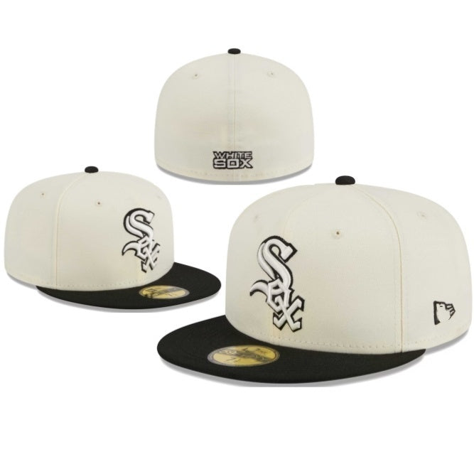 Chicago White Sox Cream/Black Green UV 59FIFTY Fitted