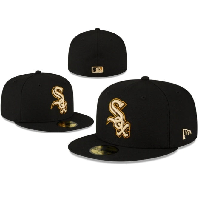 Chicago White Sox Black/Gold 59FIFTY Fitted
