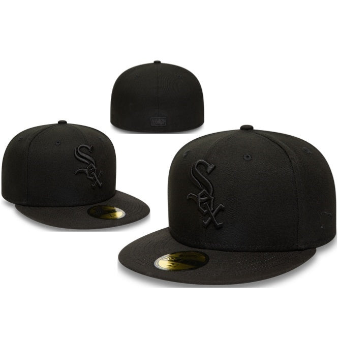 Chicago White Sox Black Green UV Blackout / Black on Black 59FIFTY Fitted