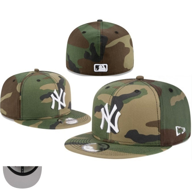 New York Yankees Camuflagem Green/White Camo Edition 9FIFTY Snapback