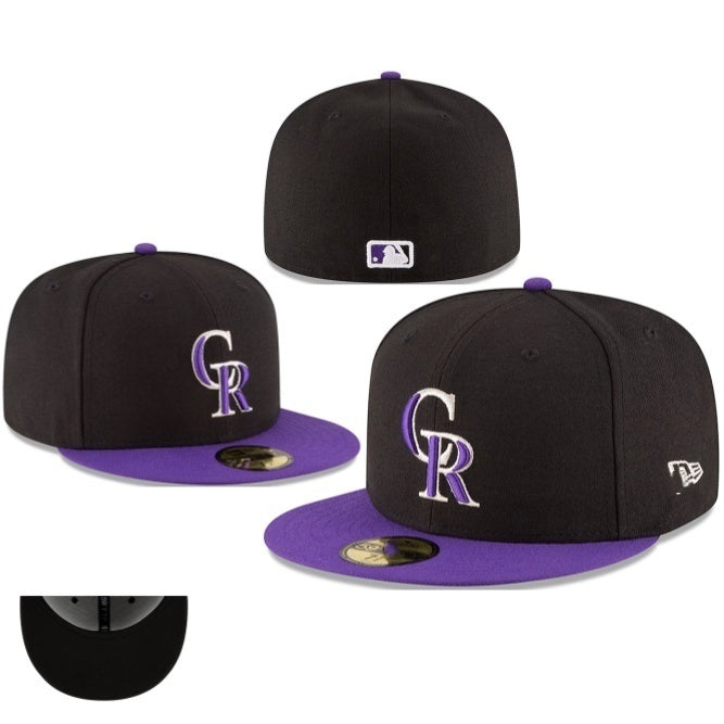 Colorado Rockies Black/Purple 59FIFTY Fitted