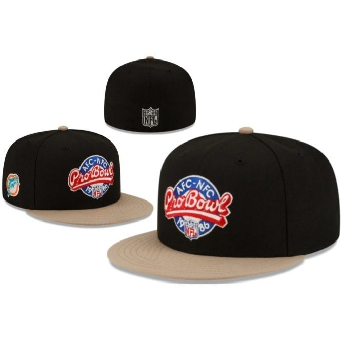 Black/Beige NFL AFC-NFC Pro Bowl 1986 - Miami 59FIFTY Fitted