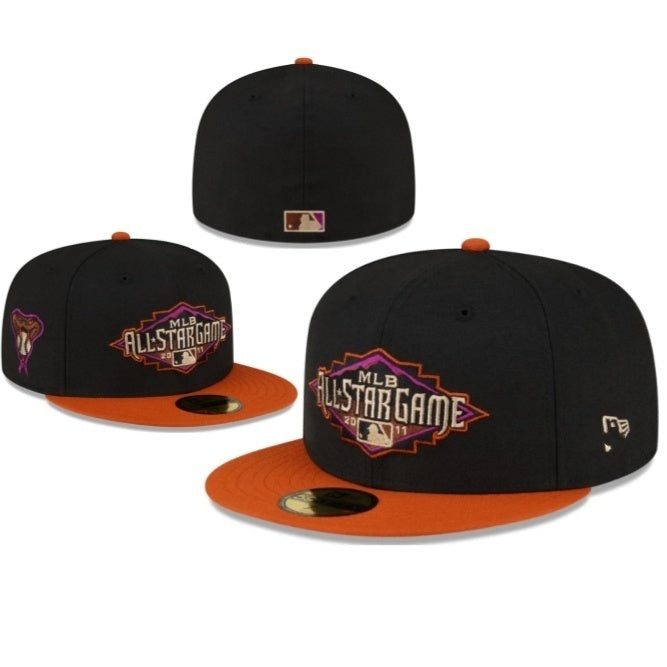 Arizona Diamondbacks Black/Orange MLB All Star Game 2011 59FIFTY Fitted