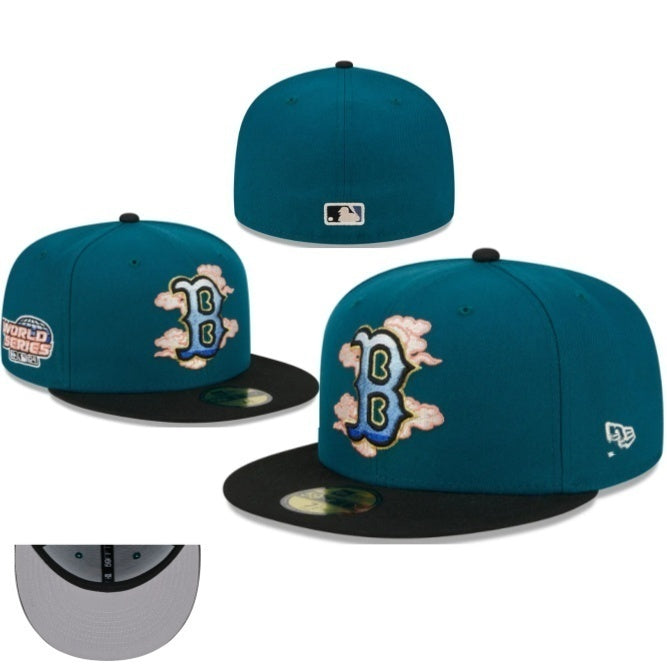 Boston Red Sox Teal/Black Cloud/Candy Collection / Edition Clouds 59FIFTY Fitted