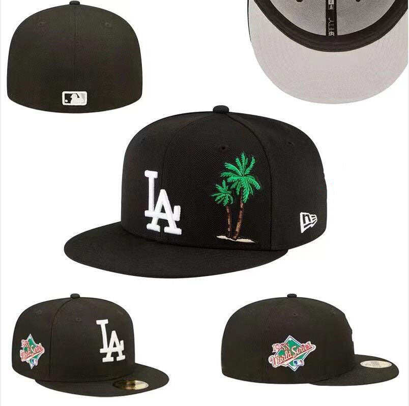 Los Angeles Dodgers Black/White LA Dodgers Palm Tree / World Series Edition 59FIFTY Fitted