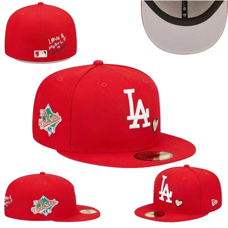 Los Angeles Dodgers Red/White Love & Hustle / Team Heart Edition 59FIFTY Fitted