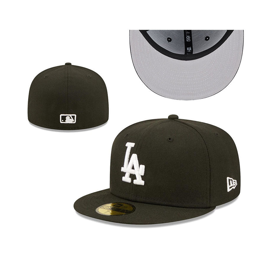 Los Angeles Dodgers Black/White Green UV 59FIFTY Fitted