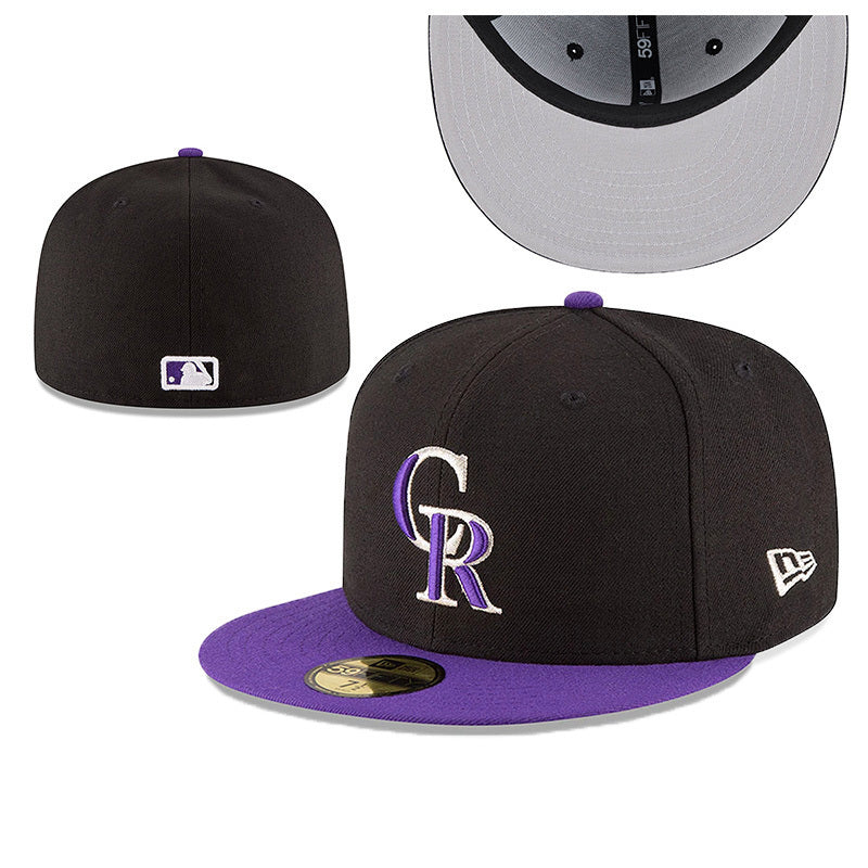 Colorado Rockies Black/Purple 59FIFTY Fitted