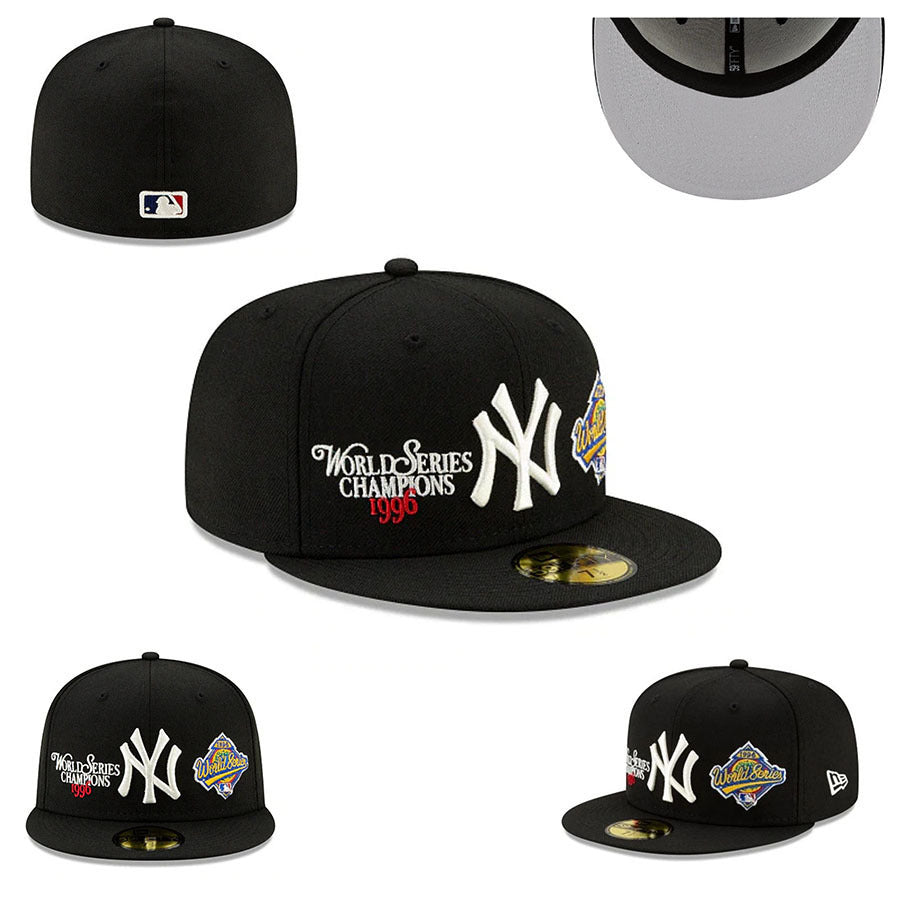 New York Yankees Black/White World Series Champions 1996 - New York 59FIFTY Fitted