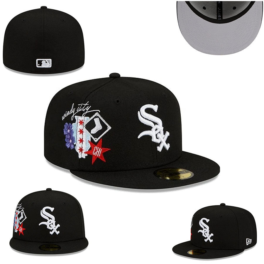 Chicago White Sox Black/White City Connect / Local Pack - Chicago White 59FIFTY Fitted