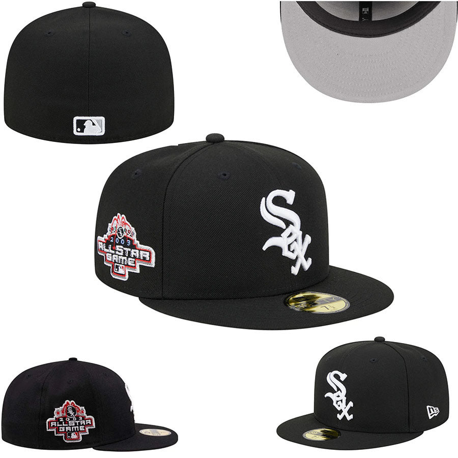 Chicago White Sox Black/White 2003 MLB All Star Game 59FIFTY Fitted