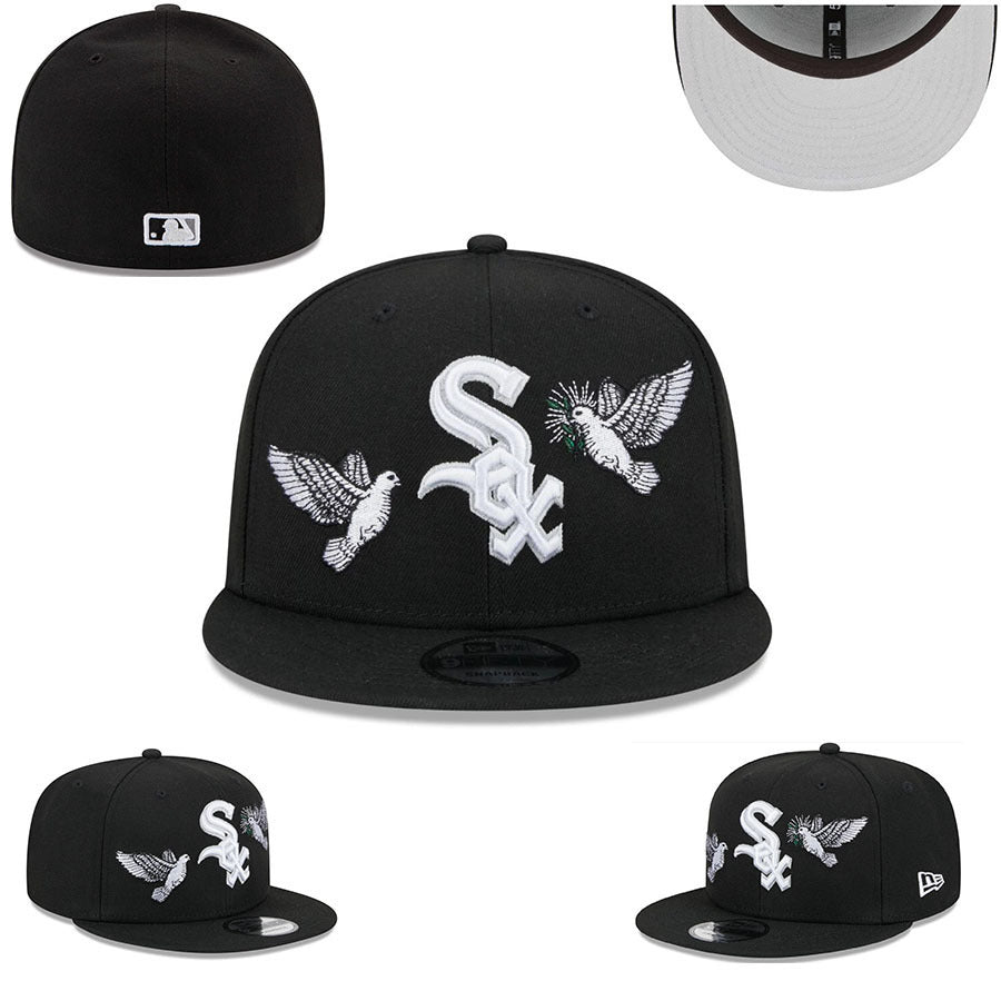 Chicago White Sox Black/White Peace/Dove Edition - Edition Special 9FIFTY Snapback