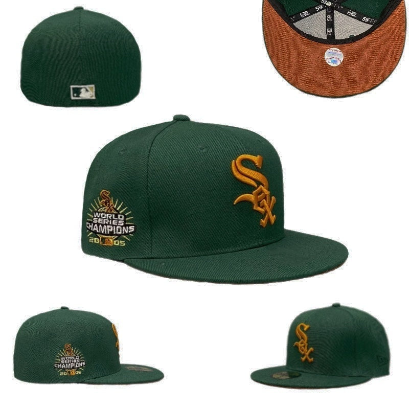 Chicago White Sox Dark Green/Gold Chicago White Sox World Series Champions 2005 59FIFTY Fitted