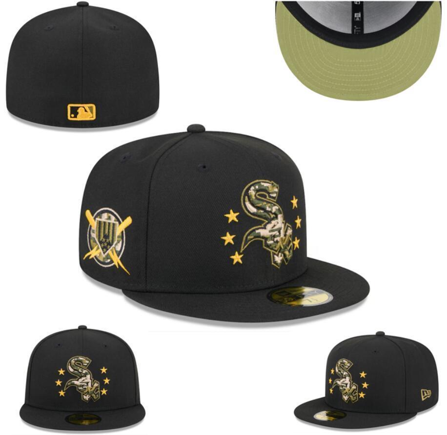 Chicago White Sox Black/Camo Green UV MLB Armed Forces Day / Military Appreciation 59FIFTY Fitted