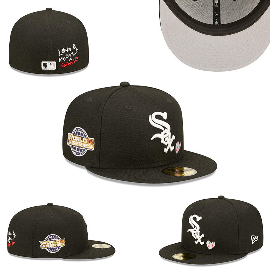 Chicago White Sox Black/White Love & Hustle = Game — Edition Special 59FIFTY Fitted