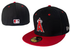 Los Angeles Angels Black/Red Green UV 59FIFTY Fitted