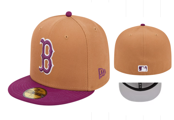 Boston Red Sox Sand Orange/Purple 59FIFTY Fitted