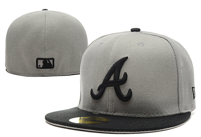 Atlanta Braves Gray/Black Green UV 59FIFTY Fitted