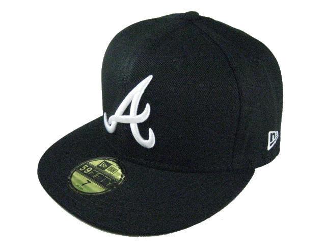 Atlanta Braves Black/White Green UV 59FIFTY Fitted